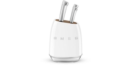 Bloc couteaux SMEG 6 couteaux multi-usage blanc