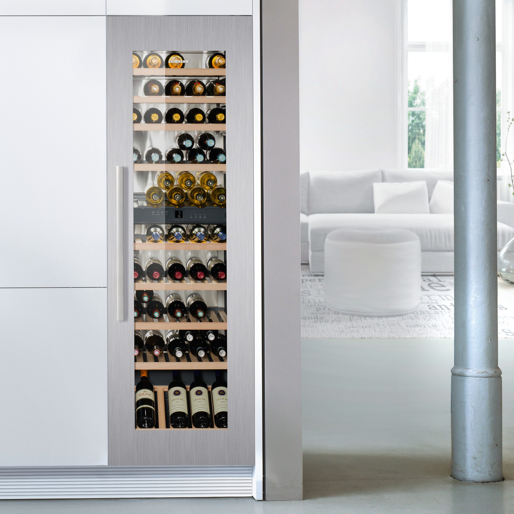 Kit d'encastrement LIEBHERR Inox avec poignee EWTdf35