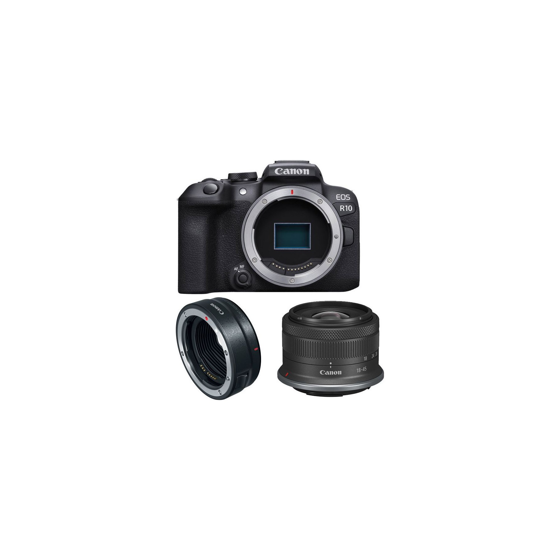 Appareil photo Hybride CANON EOS R10 + RF-S 18-45mm F4.5-6.3 IS STM