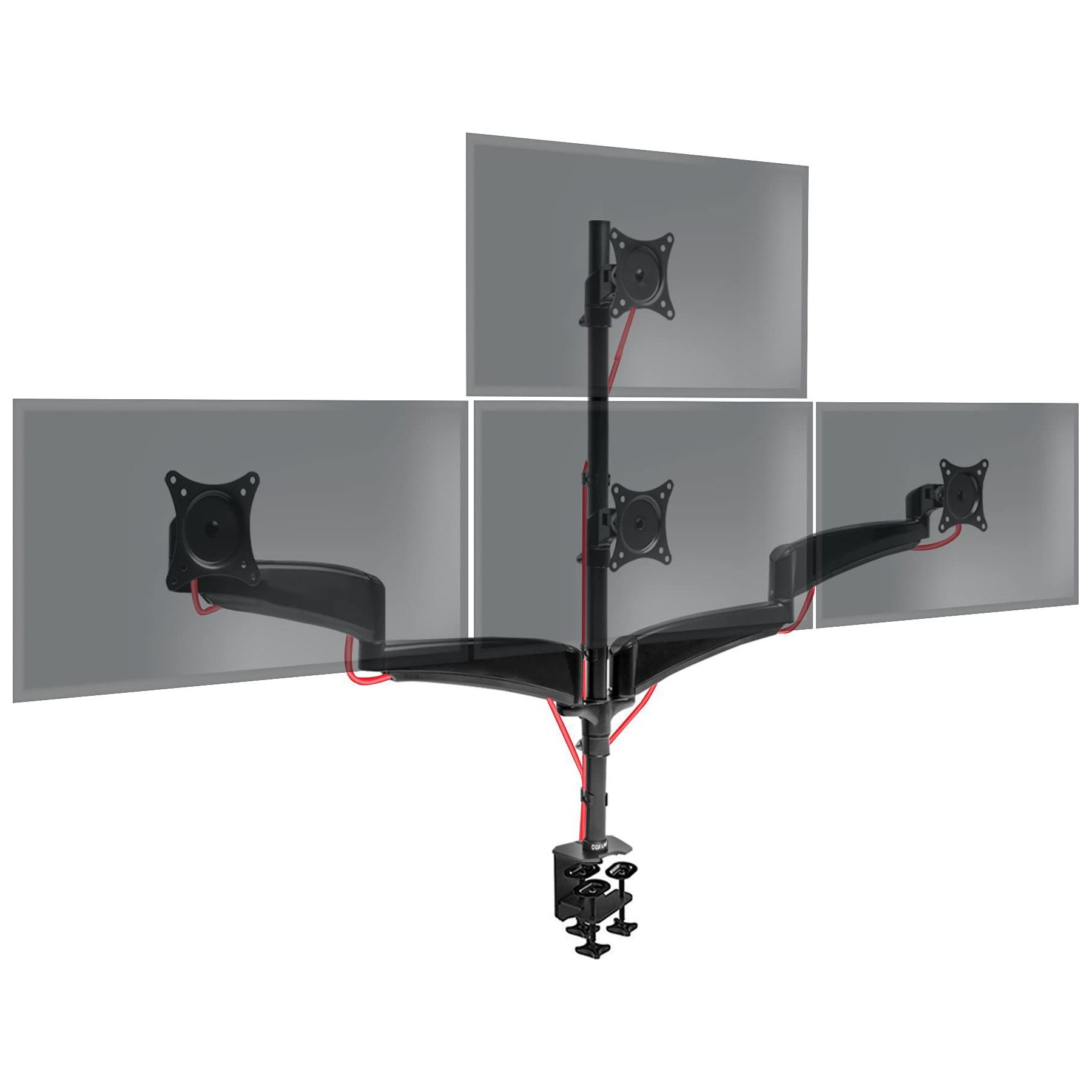 DURONIC Duronic DM453VX1 Support Quadruple 4 écr
