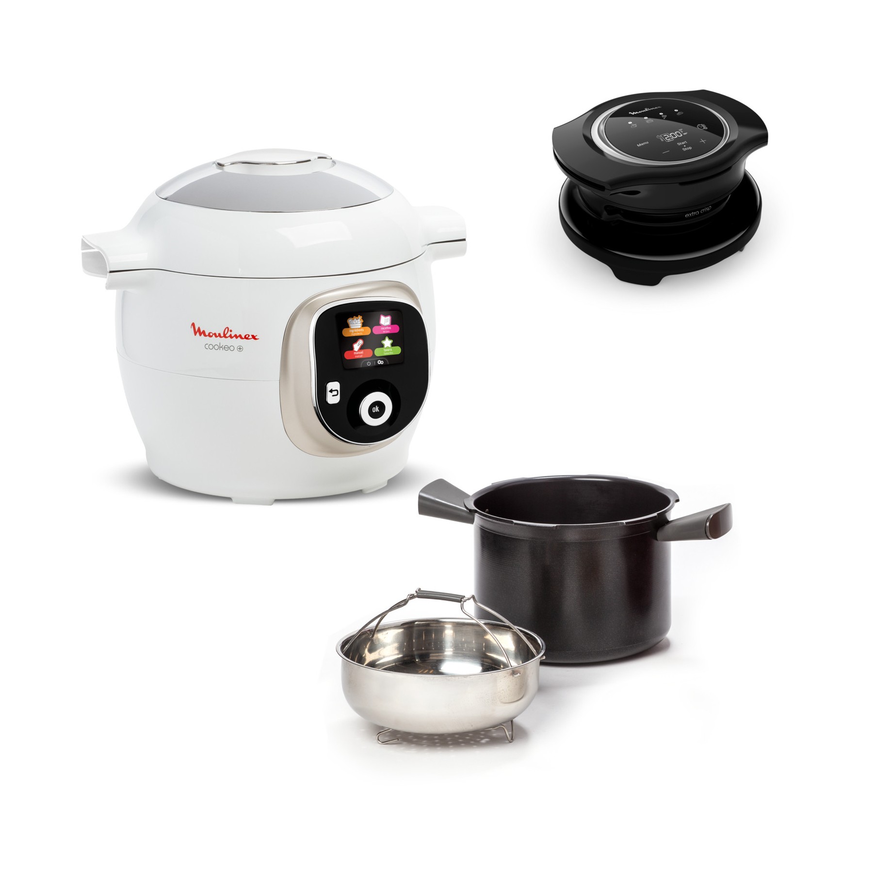 Cookeo MOULINEX COOKEO BLANC 180R + Extra Crisp YY5584FB