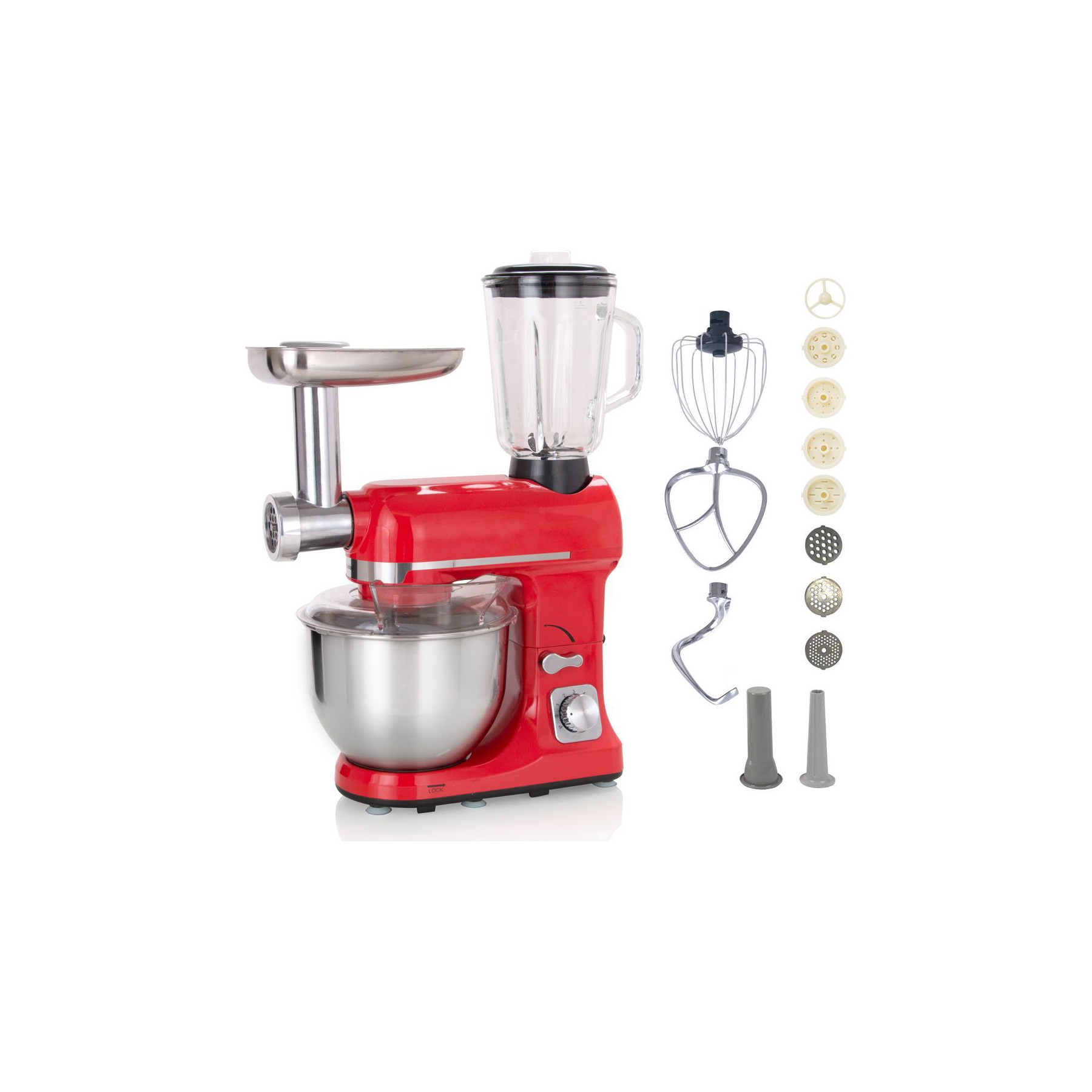 Robot multifonction ROBBY robimix rouge