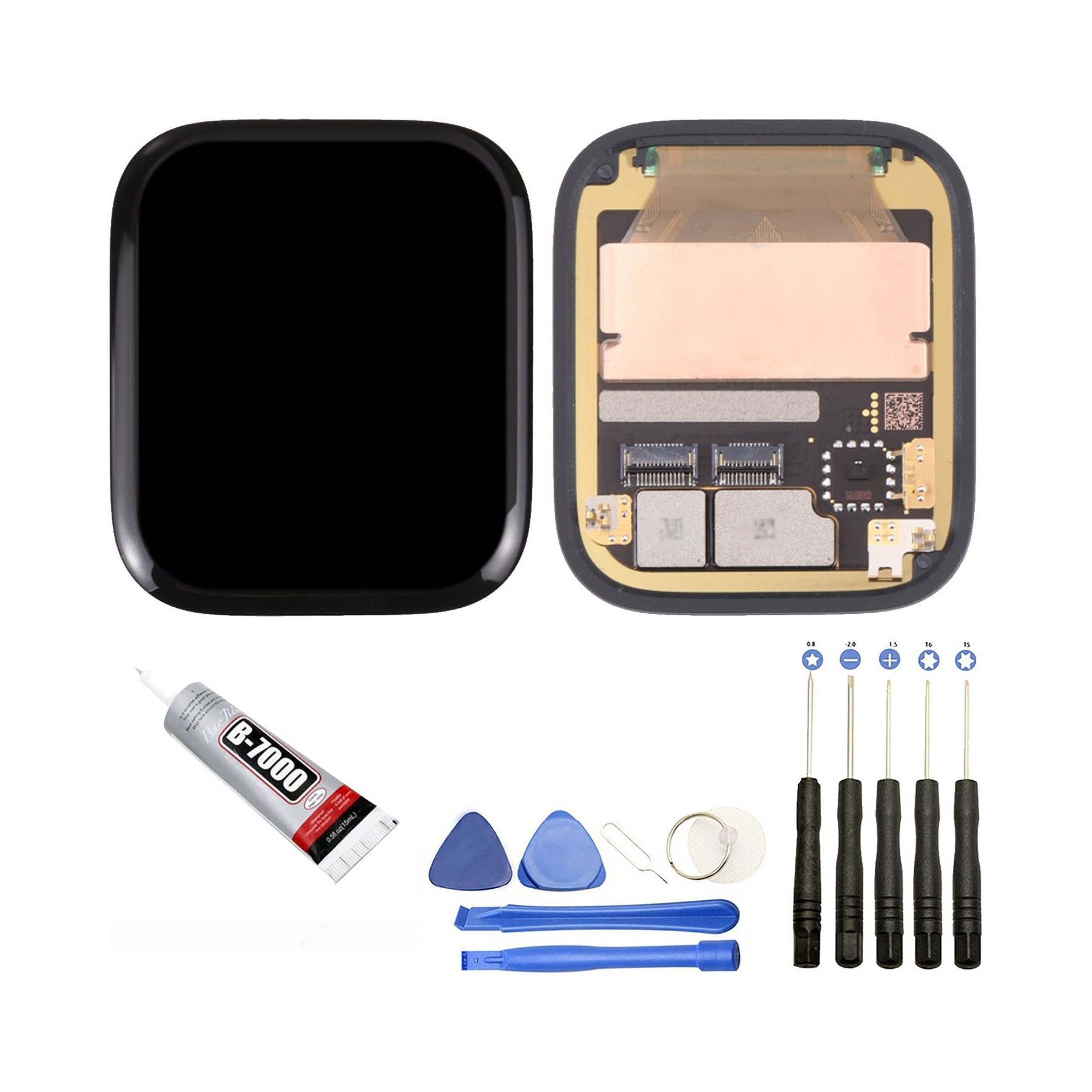 Afficheur VISIODIRECT vitre lcd pour Apple Watch Serie 8 45 mm