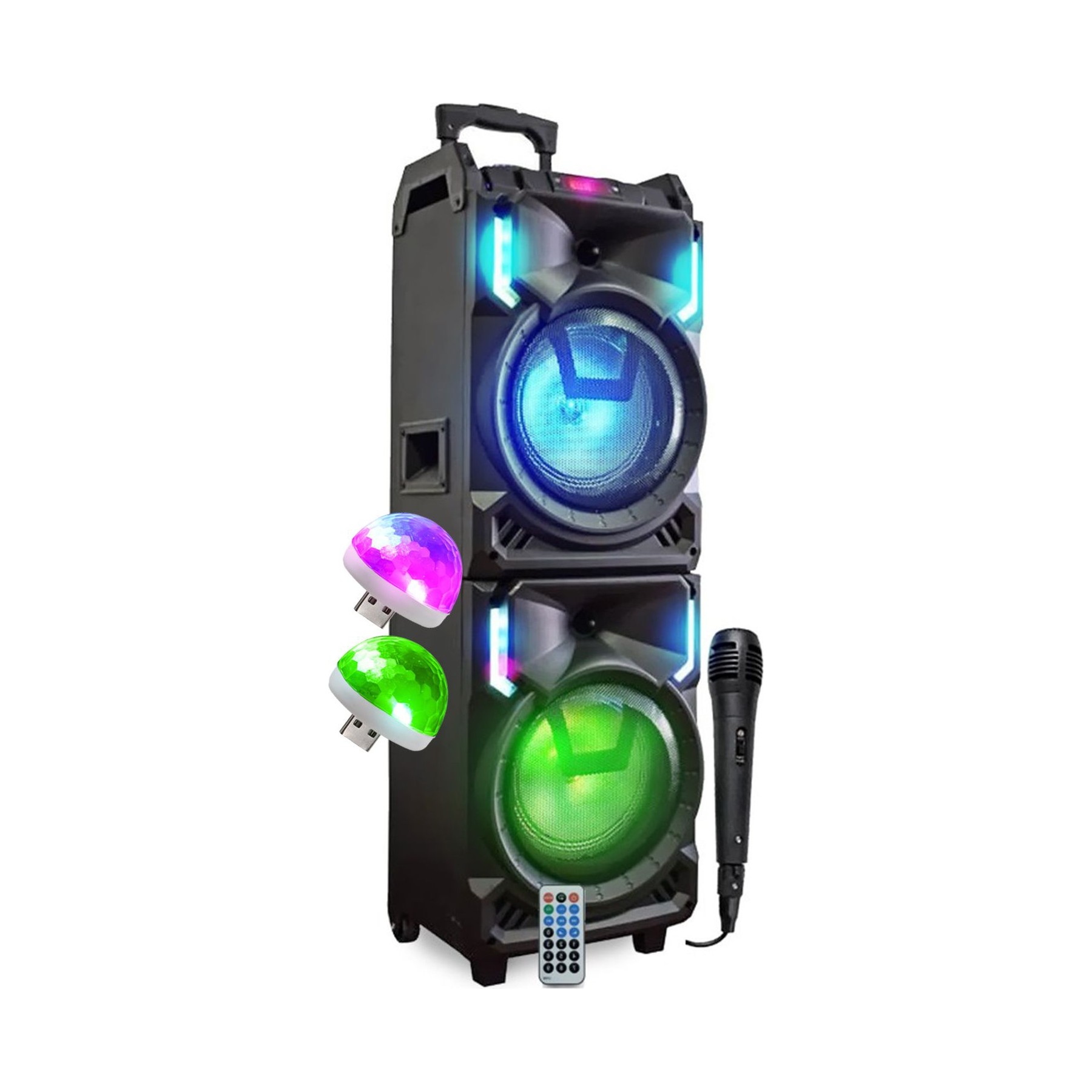 Enceinte nomade BM SONIC Enceinte 800W SONO DJ AUTONOME XXL USB B