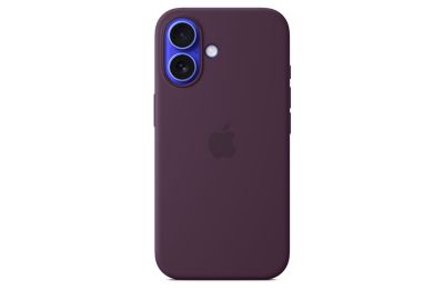 Coque APPLE iPhone 16 MagSafe Prune silicone