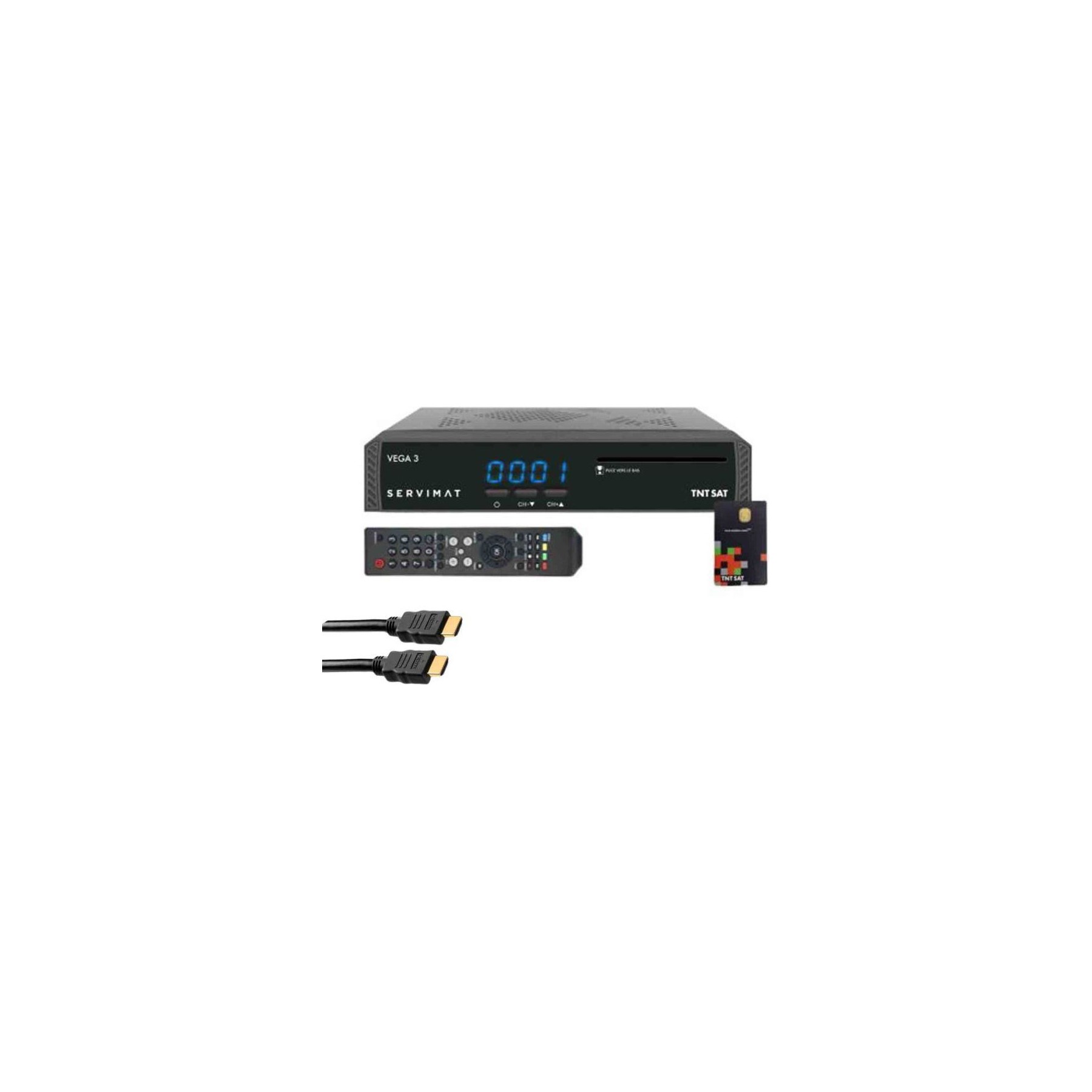 Décodeur satellite SERVIMAT Pack  Iii Récepteur Tv Satellite Full Hd