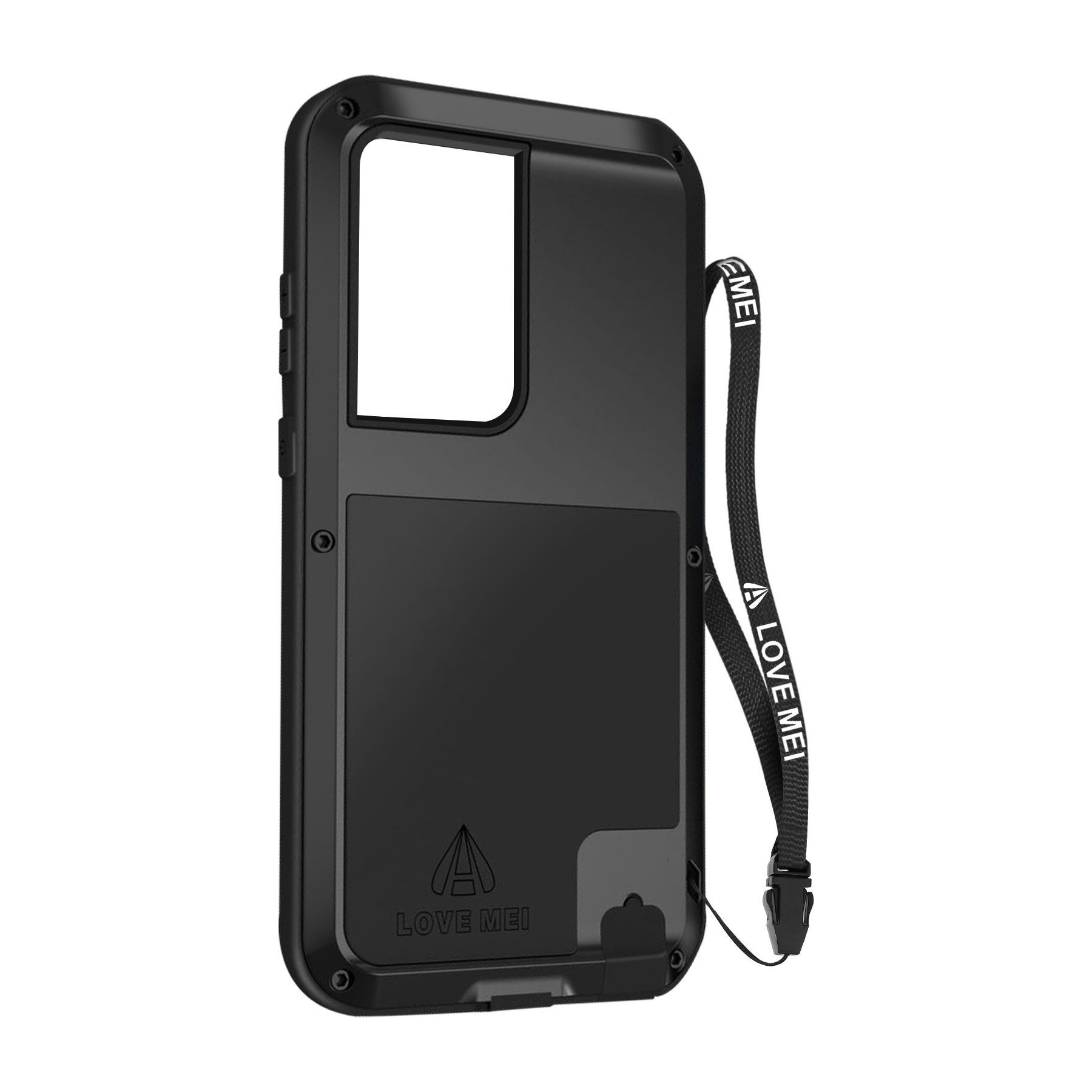 Coque LOVE MEI Antichoc Noir Galaxy S23 Ultra