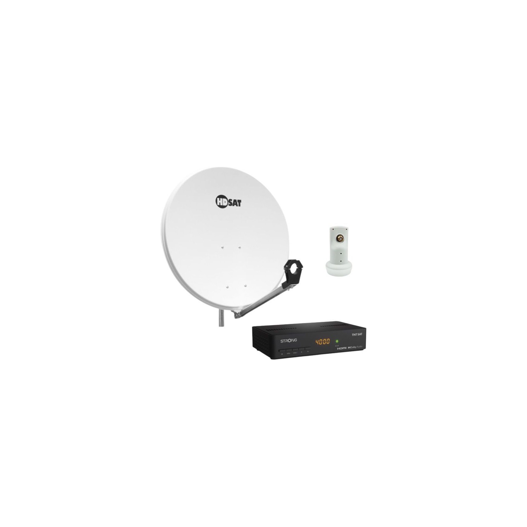Antenne parabolique HDSAT Pack Hdsat Parabole Satellite Acier 80cm