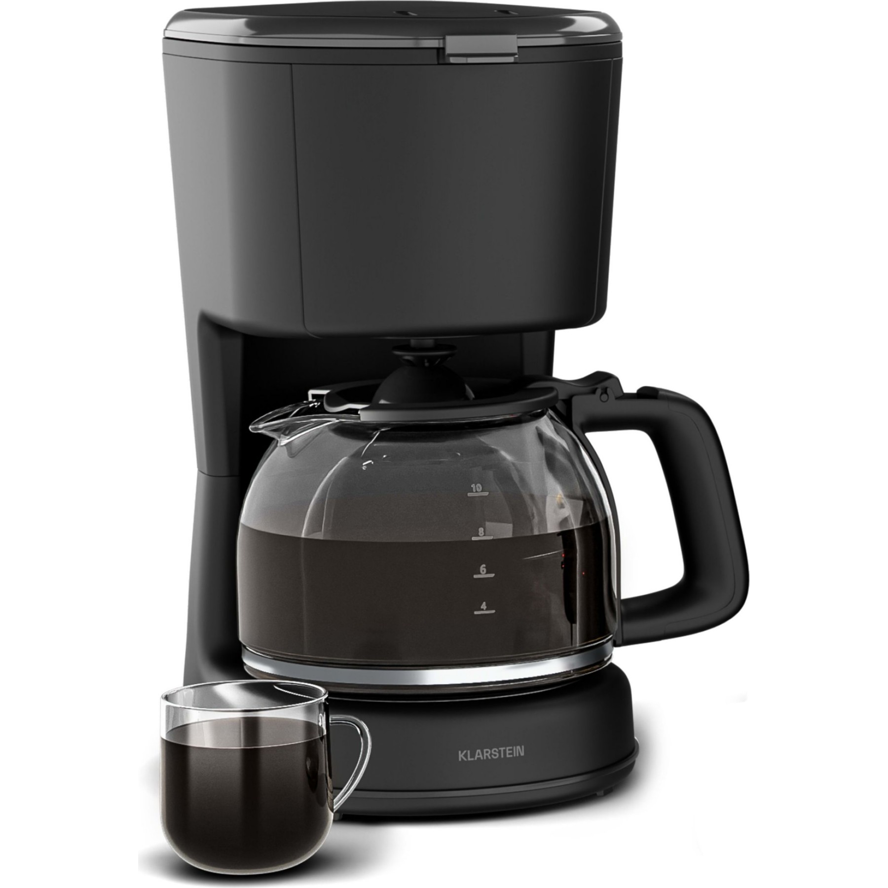 Cafetière filtre KLARSTEIN Velaire 1,25L 900W 10 tasses Noir