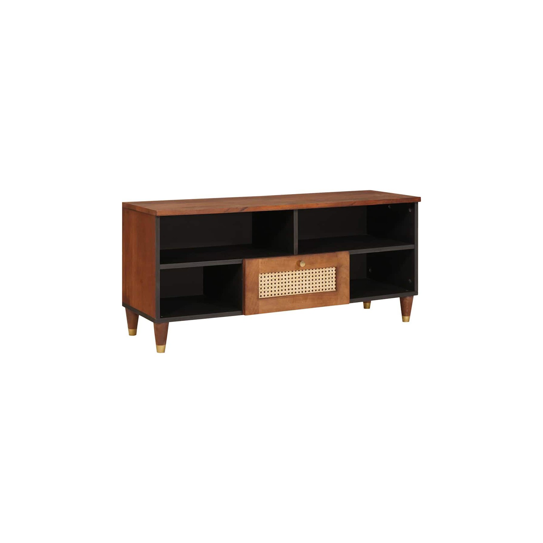 Meuble TV HELLOSHOP26 Meuble TV moderne rangement design épuré