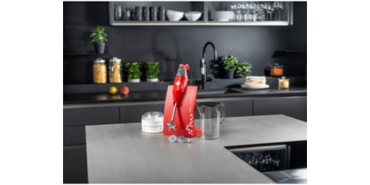 Mixeur BAMIX M200 SwissLine rouge/croix Suisse