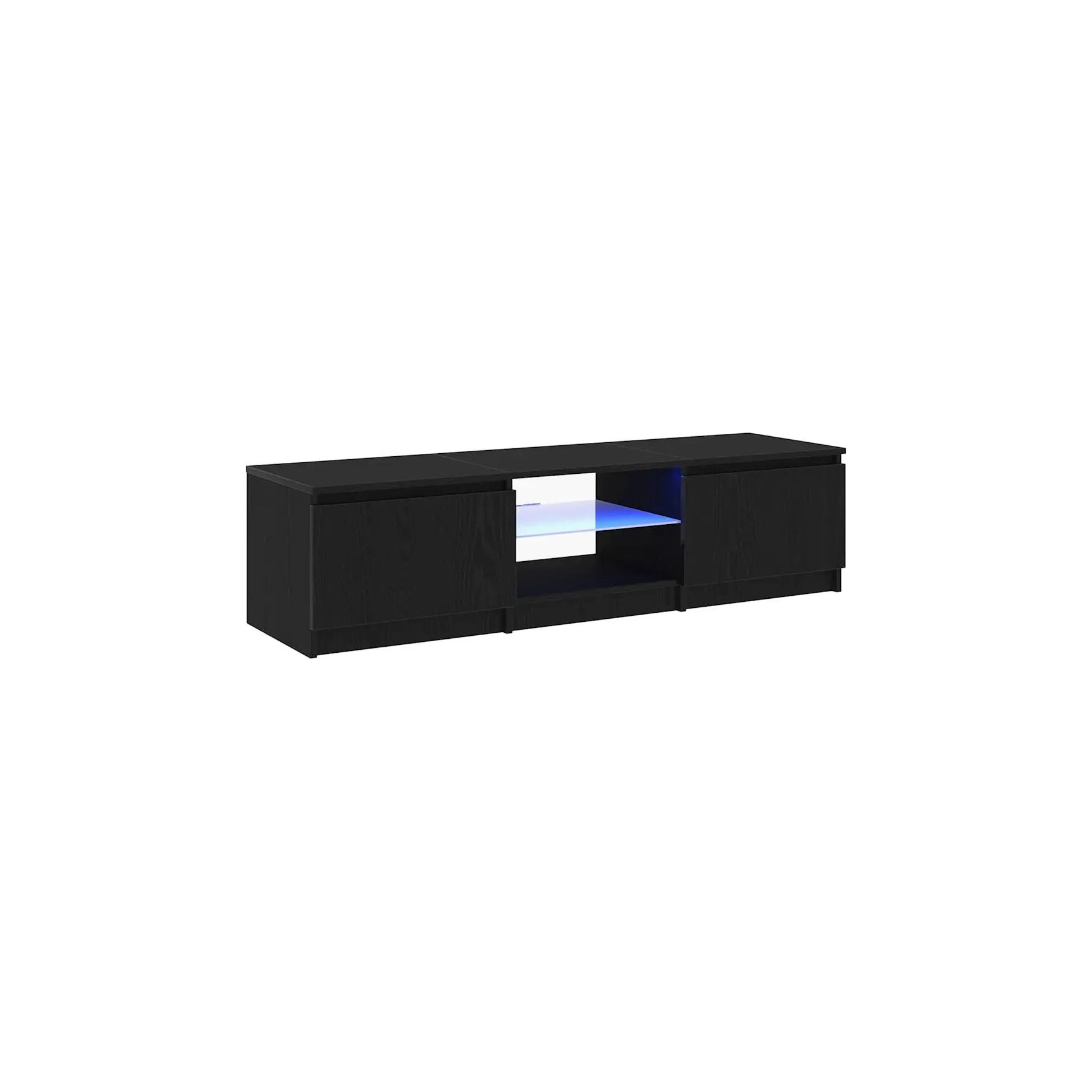 Meuble TV HELLOSHOP26 Meuble TV rectangulaire moderne avec ran