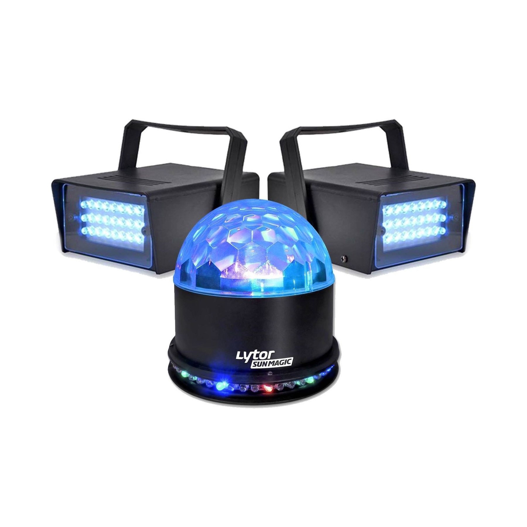 Jeu de lumières LYTOR Pack Soirée FIESTA SUNMAGIC + 2 LED STRO