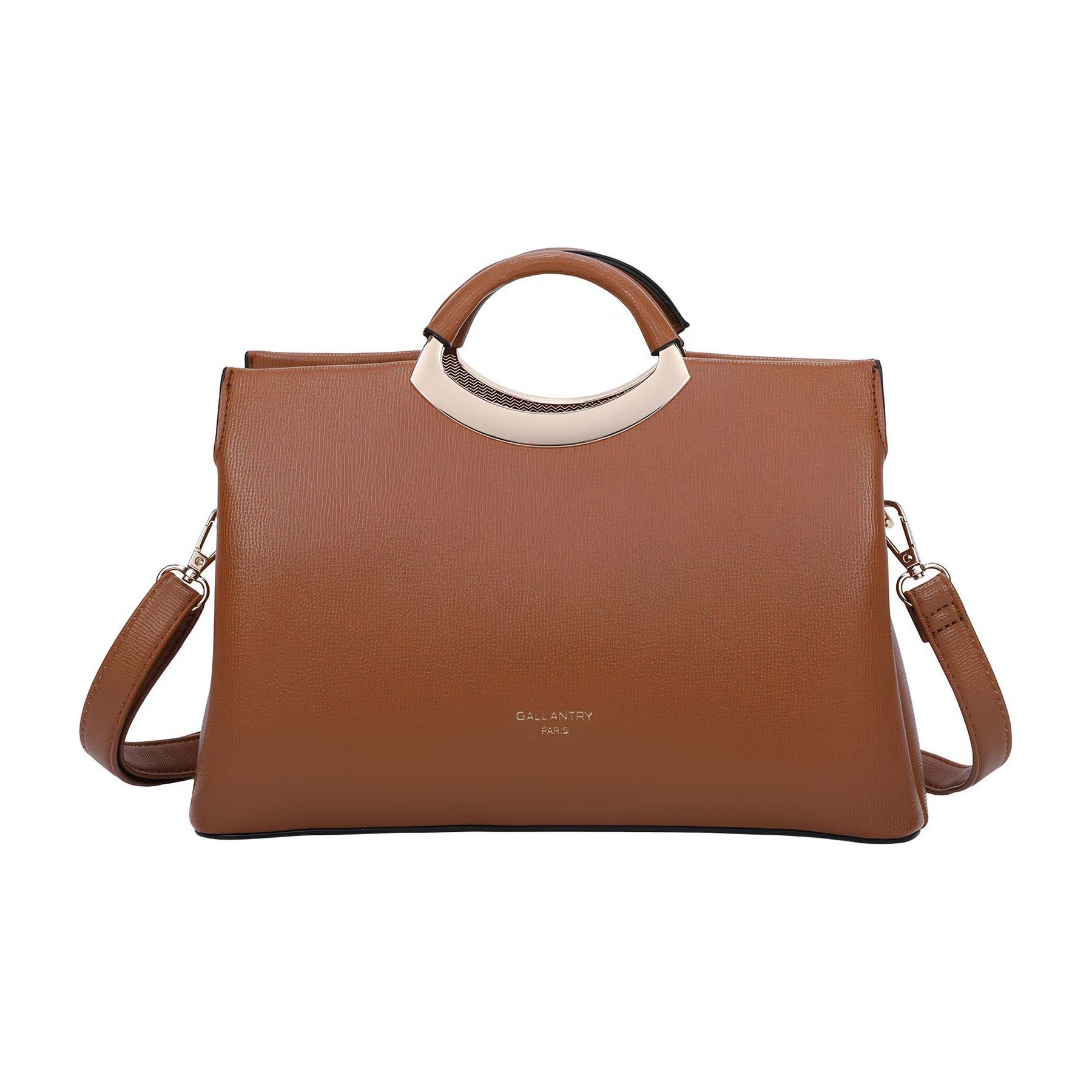 Sac bandoulière GALLANTRY Femme Effet Grainé avec Poignée Rigide