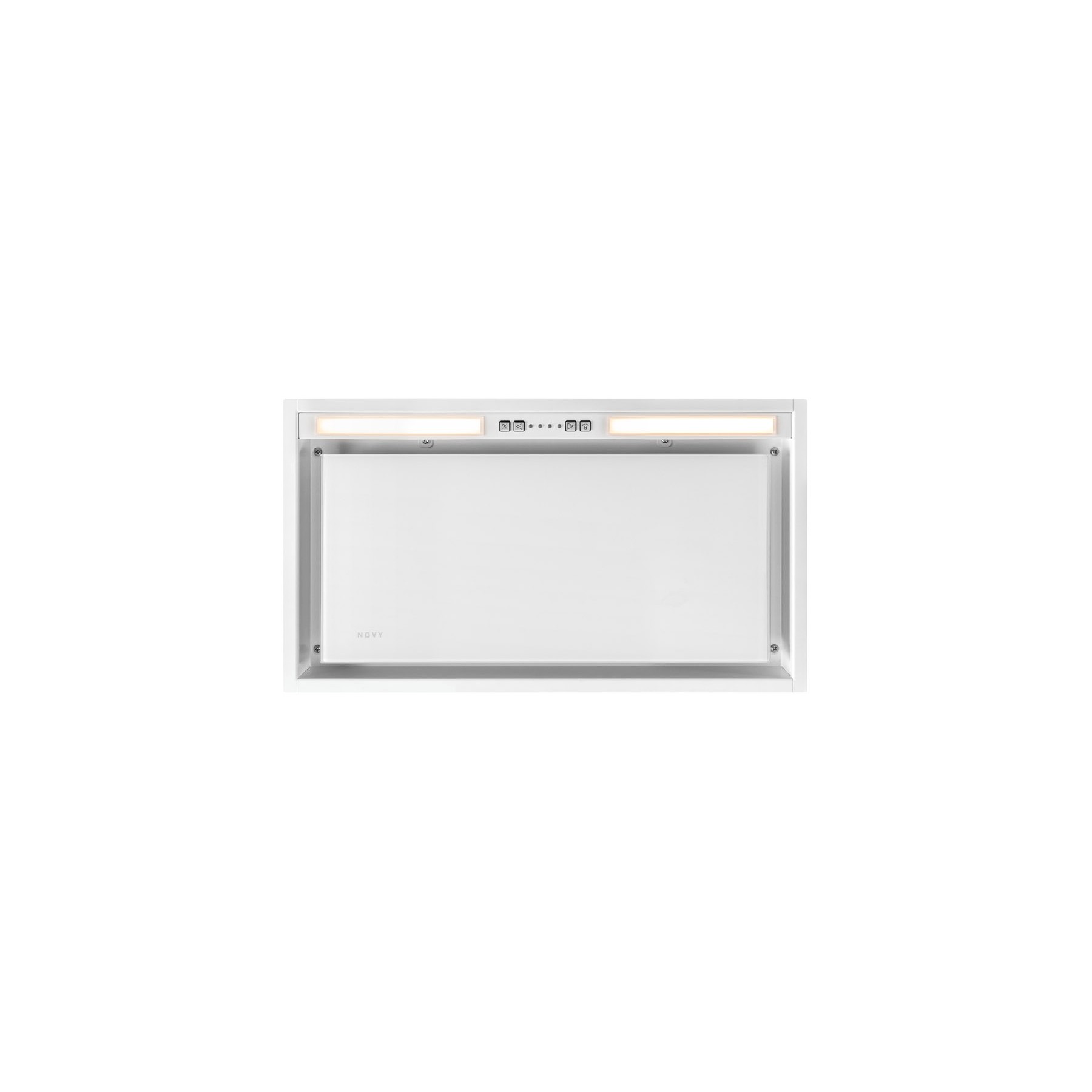 Hotte encastrable NOVY CRYSTAL 26050  60cm verre blanc