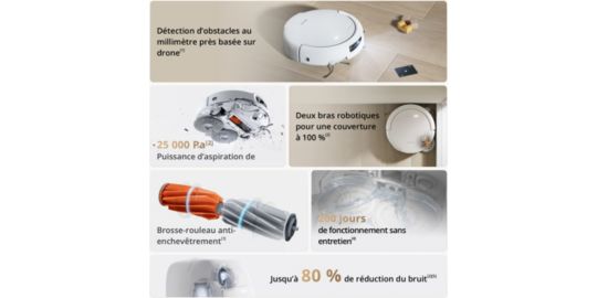 Aspirateur robot DJI Romo S Water Tank
