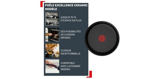 Sauteuse TEFAL Ingenio Excellence Ceramic 20cm