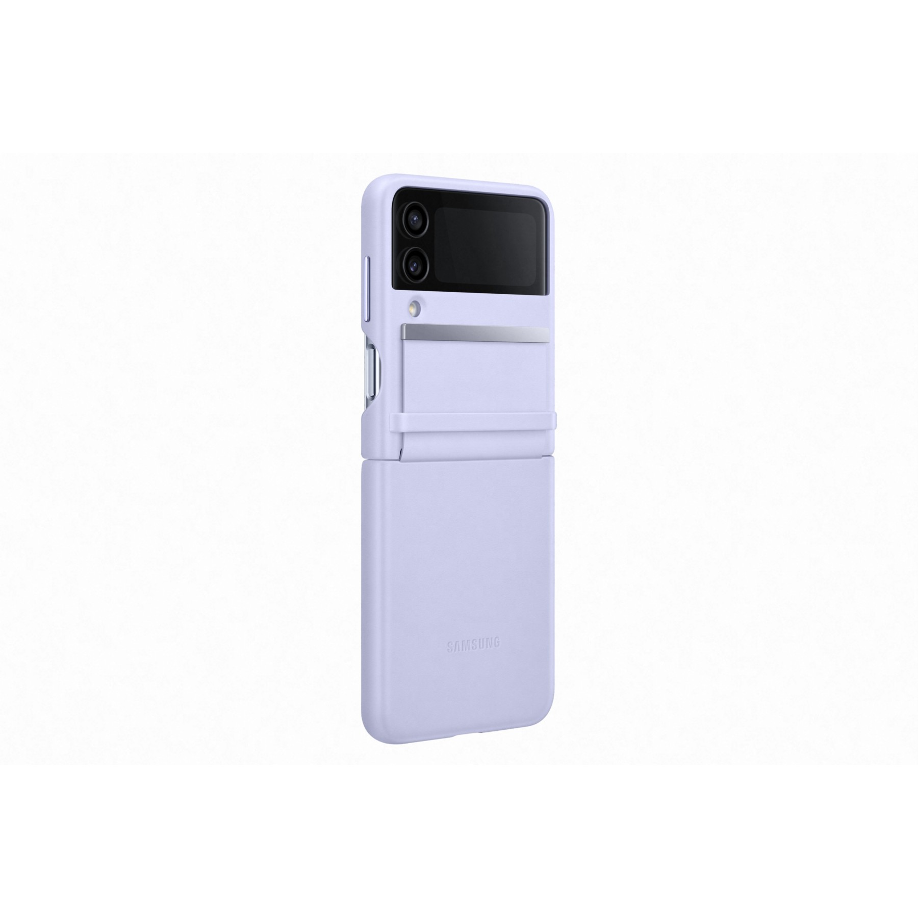 Coque SAMSUNG Z Flip 4 Cuir Lavande