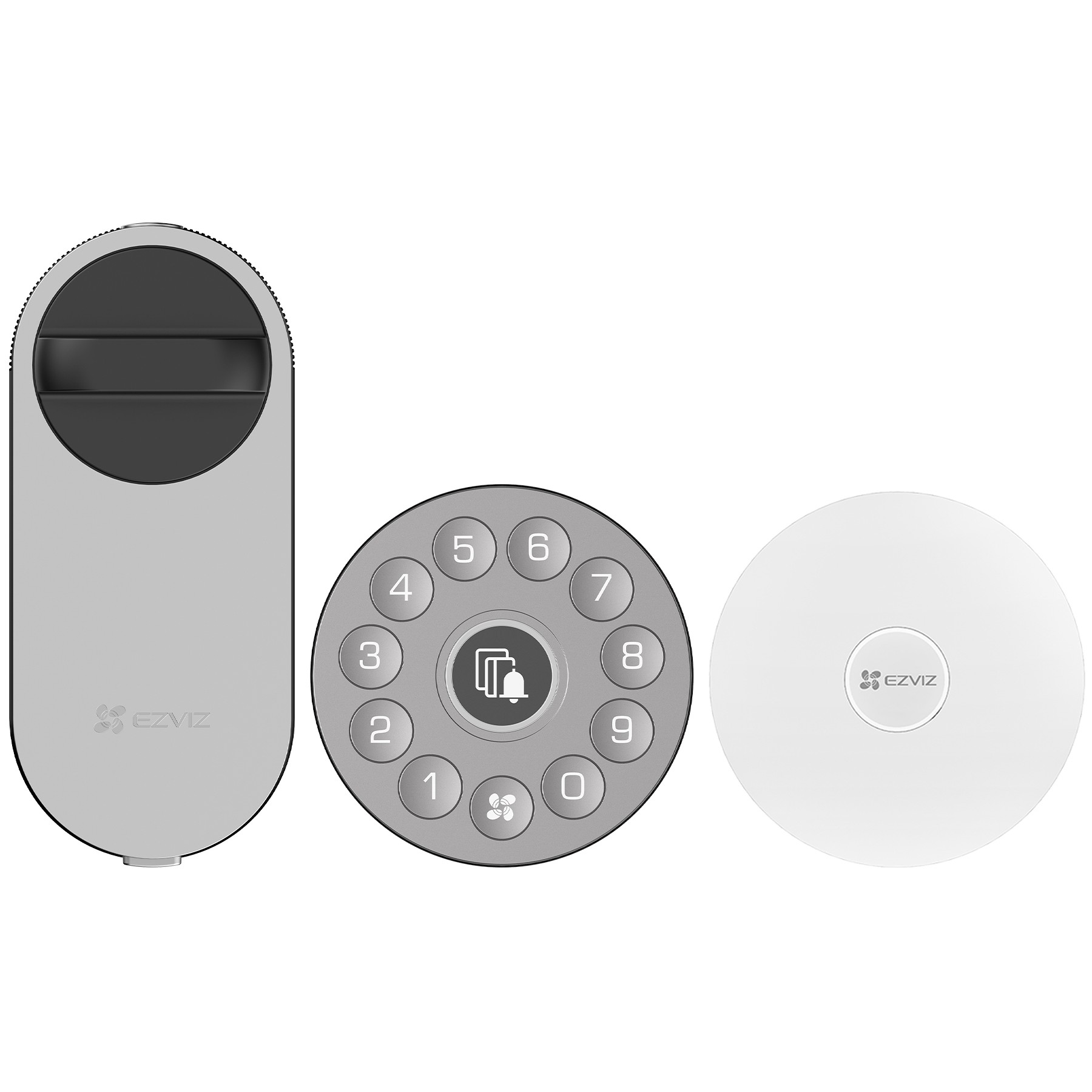 Serrure connectée EZVIZ DIY LOCK + Clavier/sonnette + Hub A3
