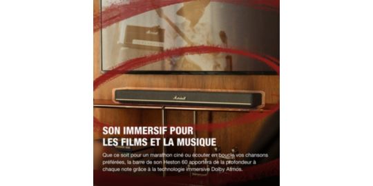 Barre de son MARSHALL HESTON 60 Noire