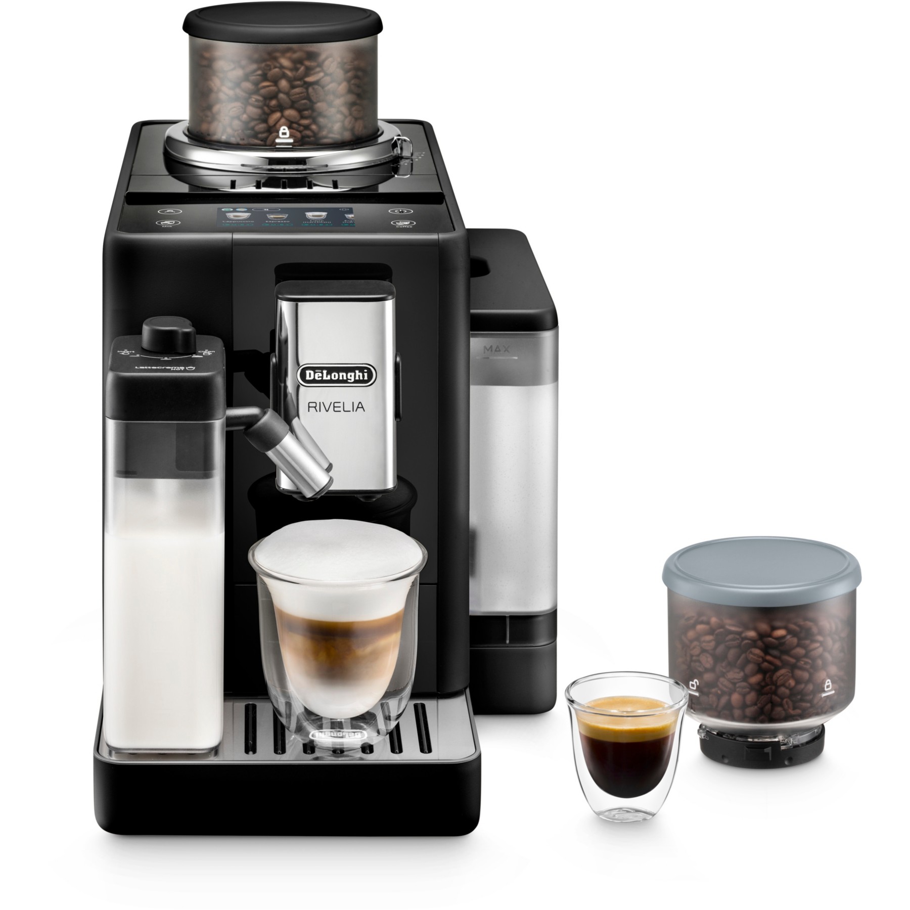 Expresso Broyeur DELONGHI FEB4455.B Rivelia Latte Noire