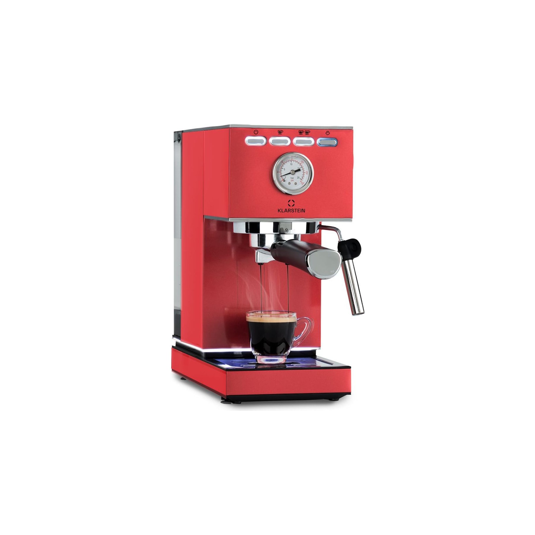 Machine à expresso KLARSTEIN Pausa 1350W 1,4L - Rouge
