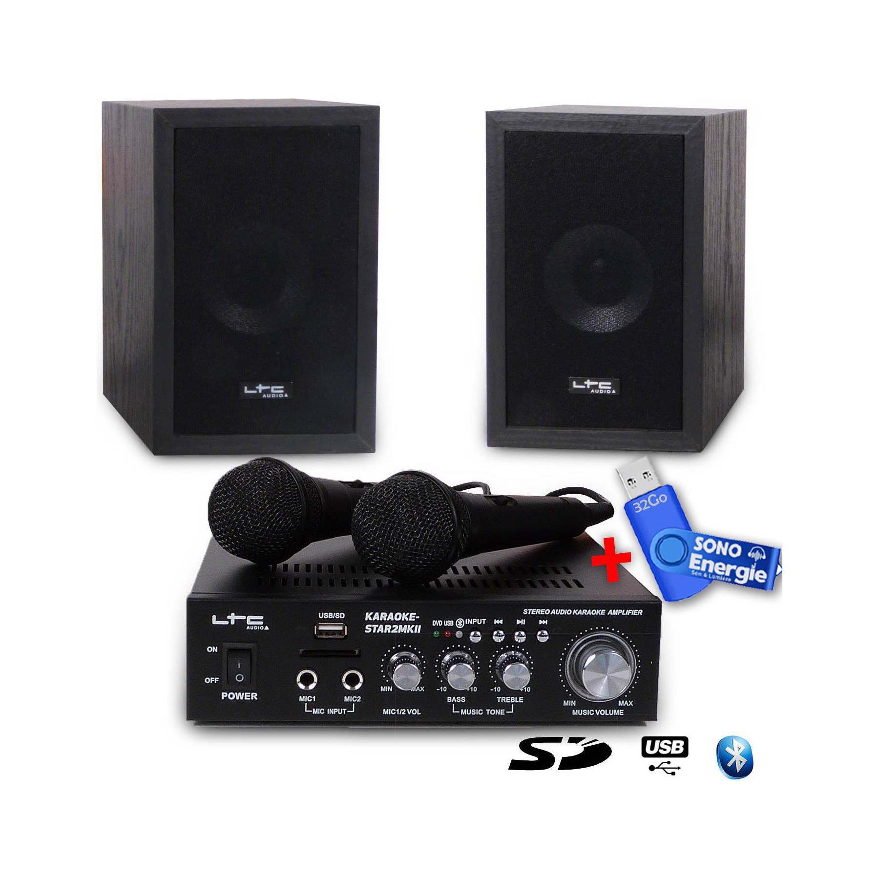 Karaoké LTC Karaoké ENFANT USB/SD/BT 2x50W