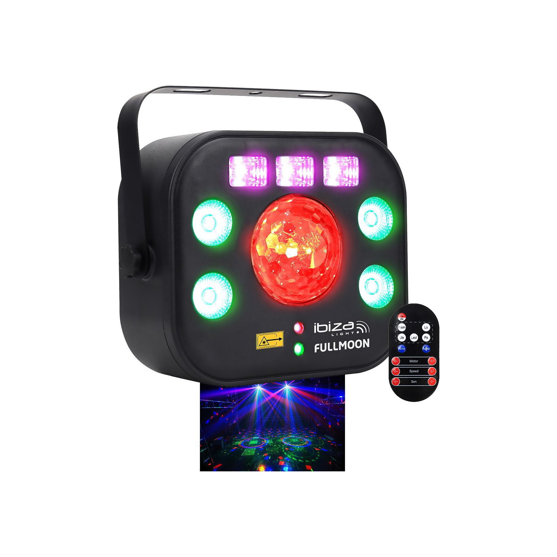 Jeu de lumières IBIZA FULLMOON - DMX 5-EN-1