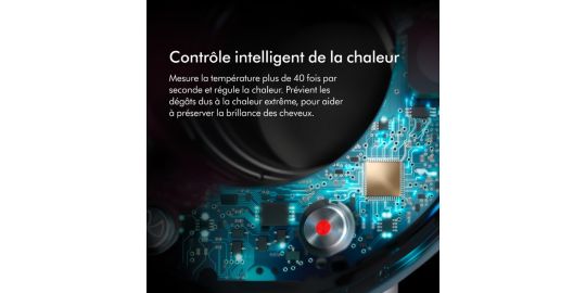 Sèche cheveux DYSON Supersonic cheveux bouclés à frisés Bleu de Prusse cuivré