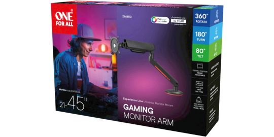 Support écran PC ONE FOR ALL écran 21/45'' noir RGB inclinable
