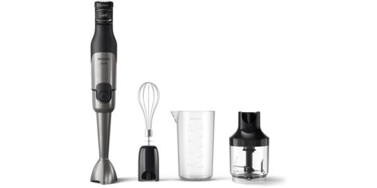 Mixeur PHILIPS HR2683/00 Mixeur plongeant ProMix Série 5000 métal/noir 1200W, 3 accessoires