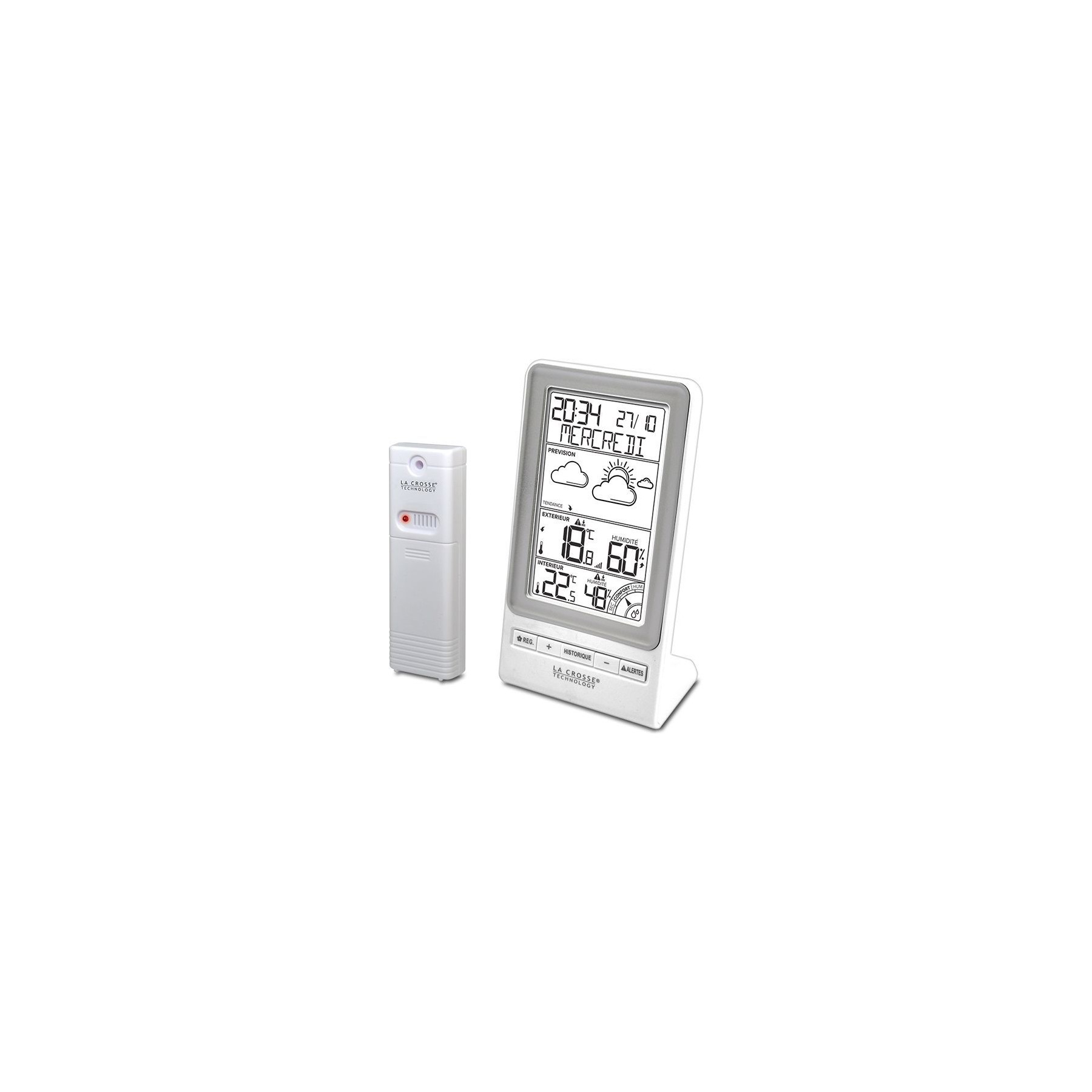 Station météo LA CROSSE TECHNOLOGY WS6819WHI-SIL