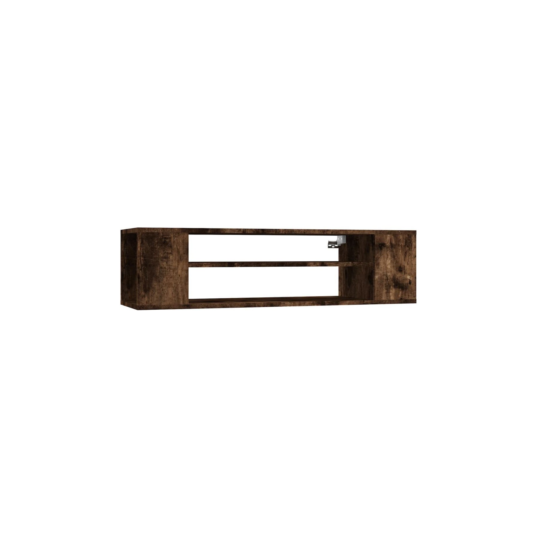 Meuble TV HELLOSHOP26 Armoire TV suspendue chêne fumé 100 x 30