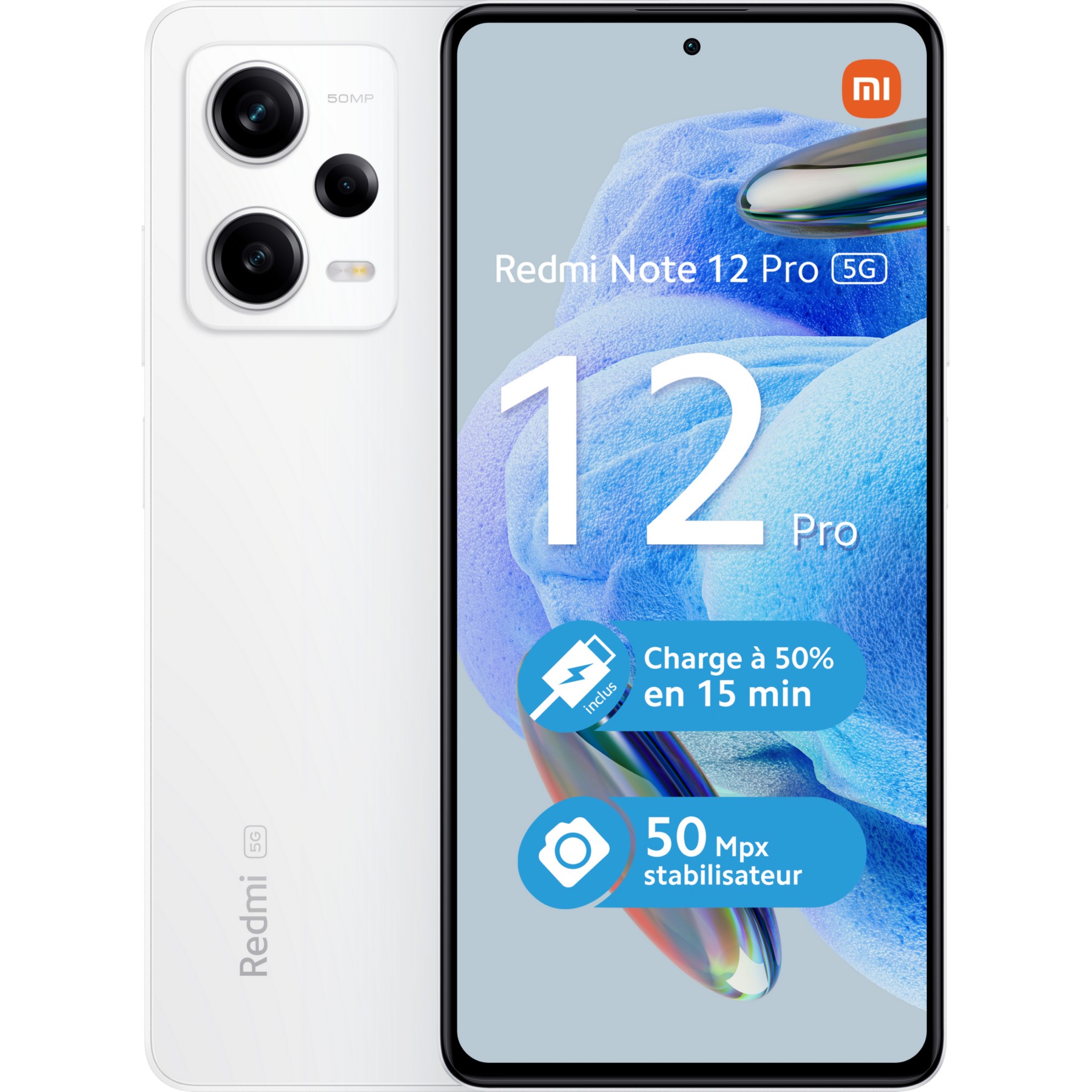 Smartphone XIAOMI Redmi Note 12 Pro Blanc 5G Reconditionné