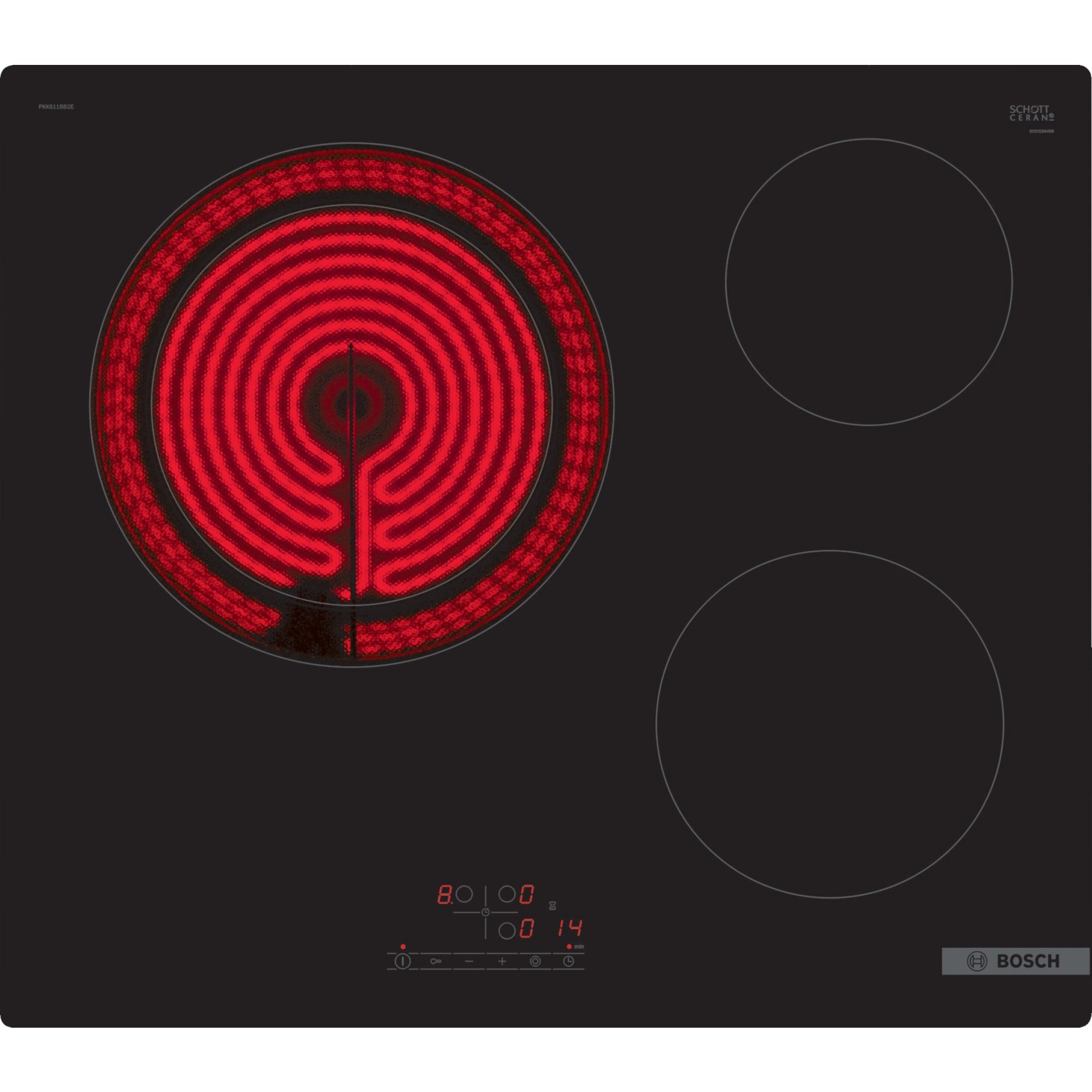 Plaque vitrocéramique BOSCH PKK611BB8E