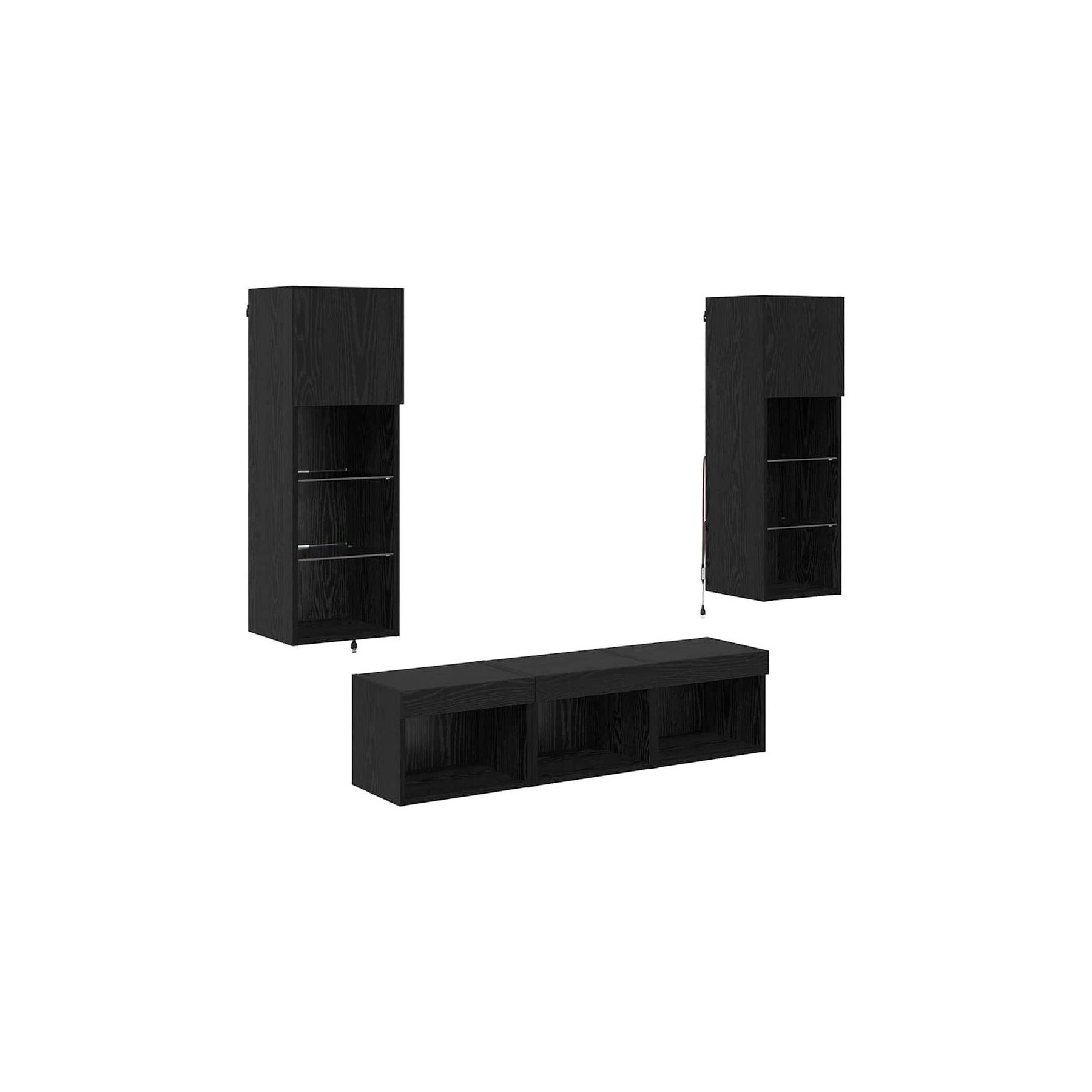 Meuble TV HELLOSHOP26 Meuble TV mural design moderne 60 x 30 x