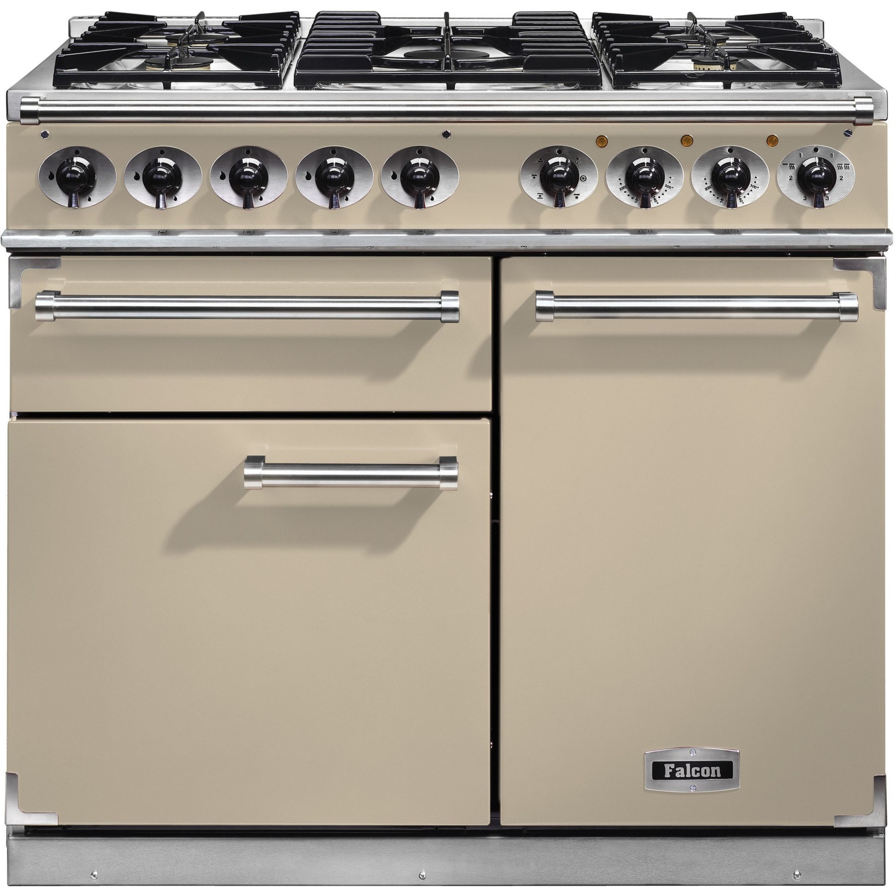 Piano de cuisson gaz FALCON Semi Pro DELUXE 100 CREME CHROME