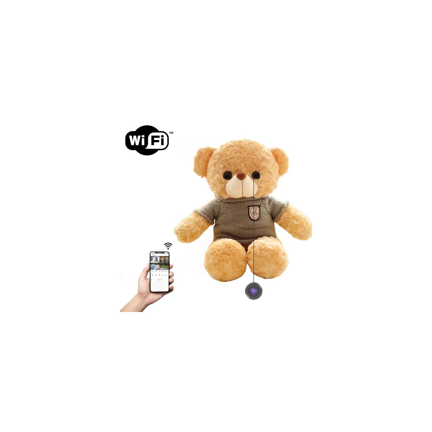 Caméra espion CONECTICPLUS Peluche WiFi HD 1080P