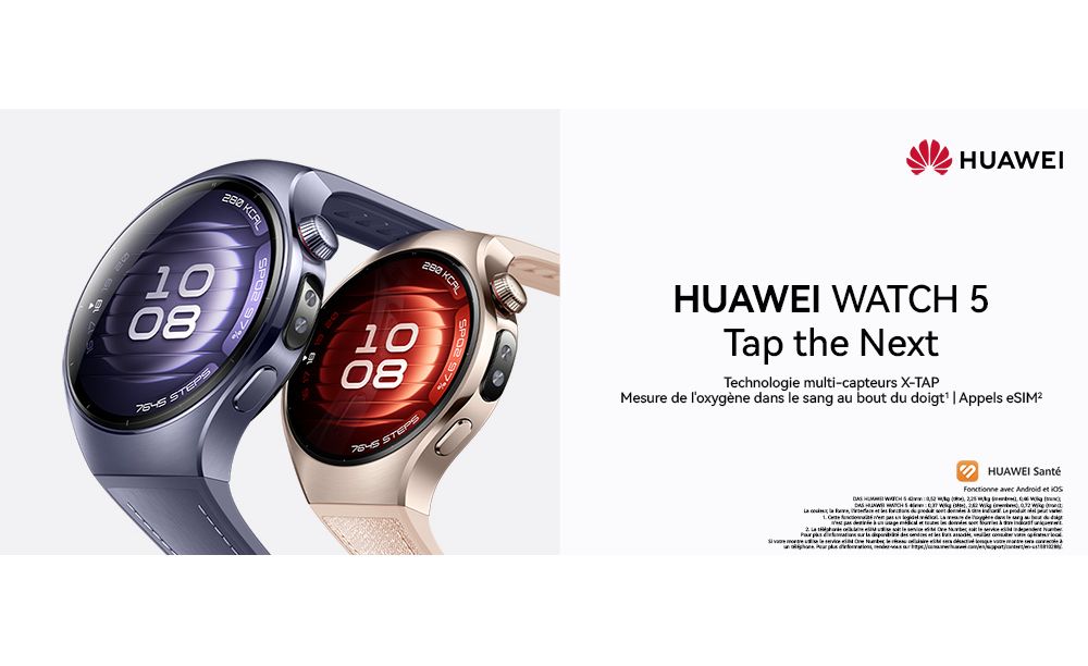 Montre connectée HUAWEI Watch 5 42mm Or