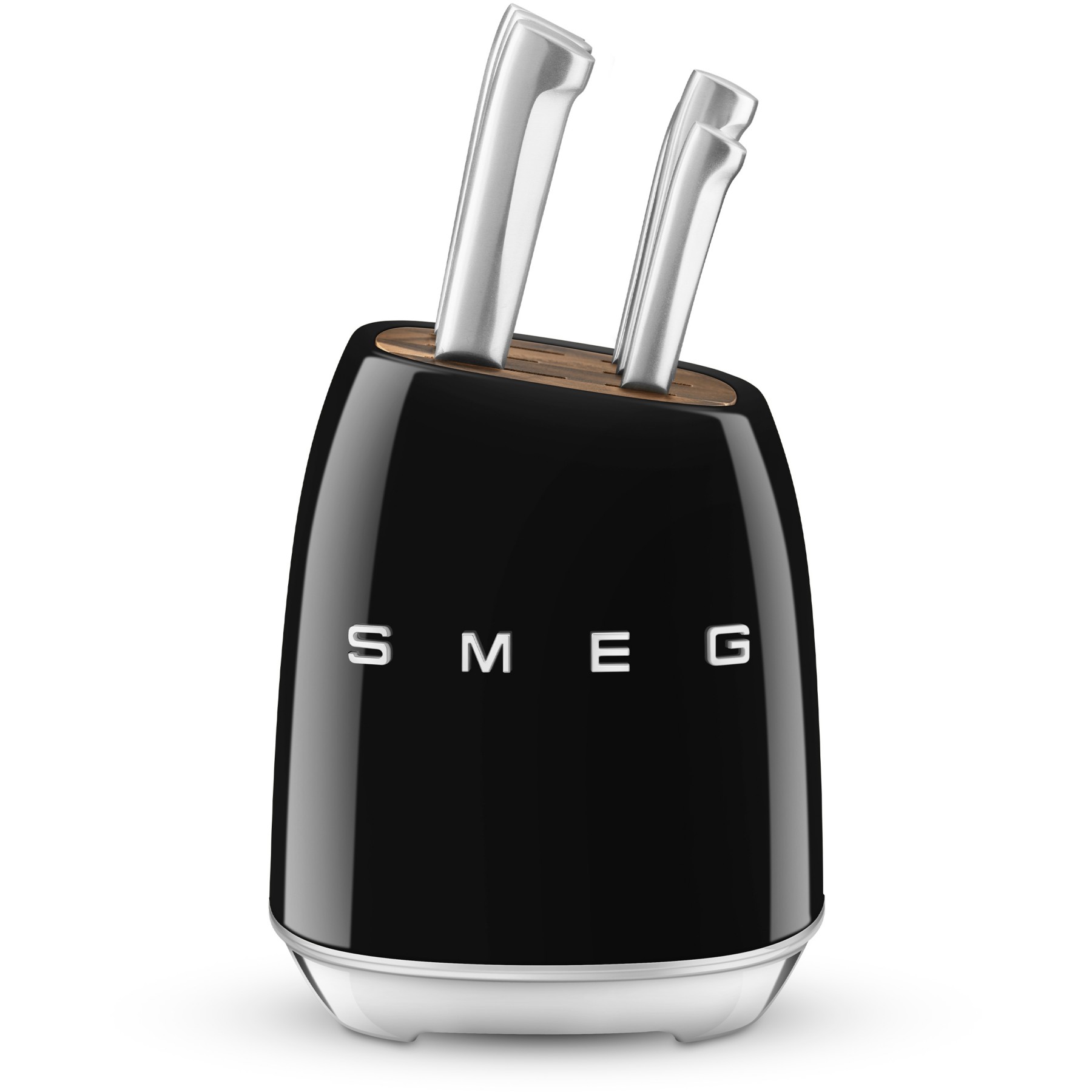 Bloc couteaux SMEG 6 pcs multi-usages noir