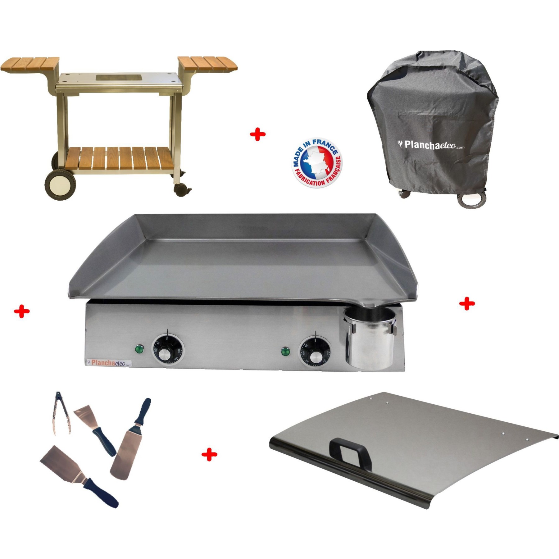 Plancha électrique PLANCHAELEC PACK LUX 600 INOX