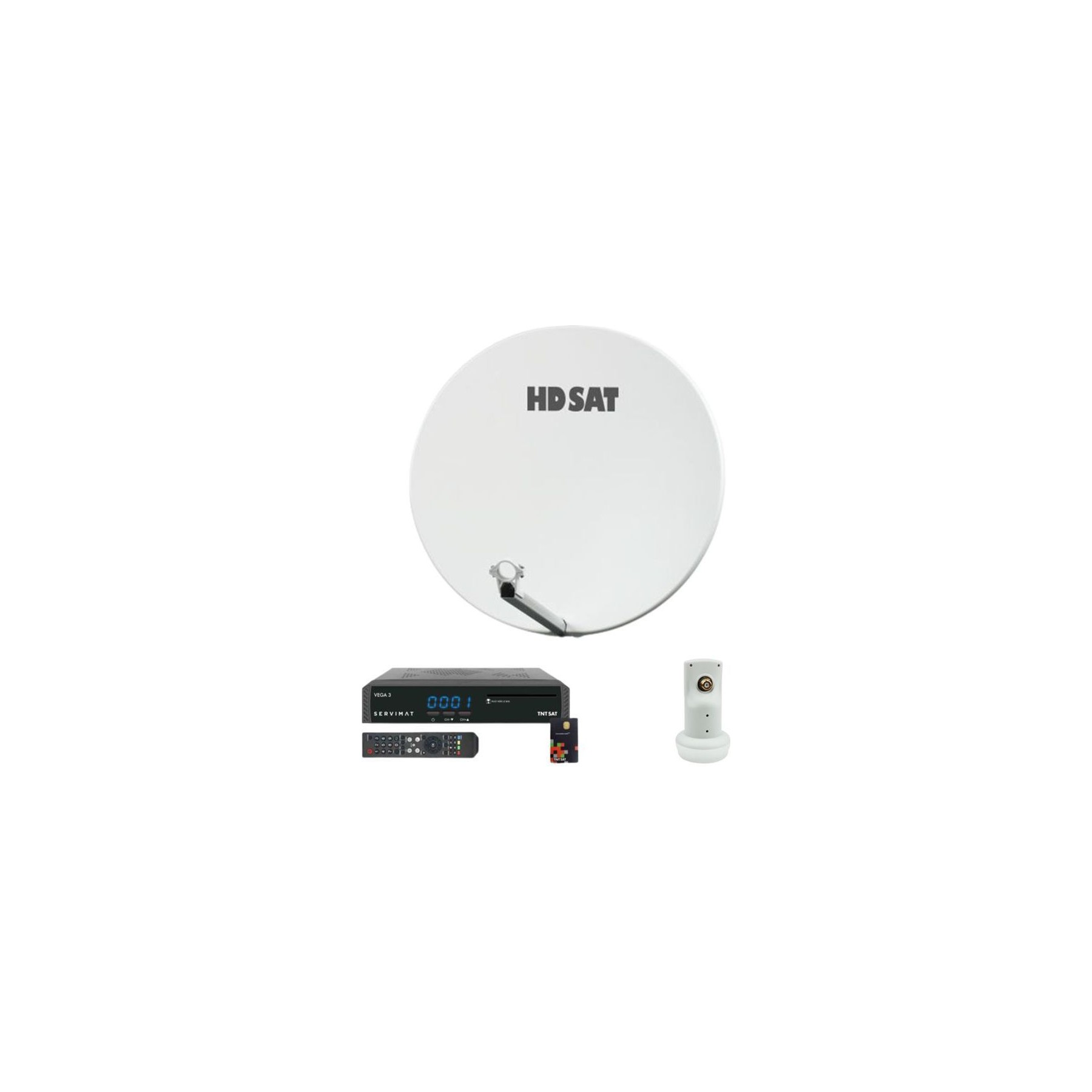 Antenne parabolique HDSAT Pack Hdsat Parabole Satellite Fibre Comp