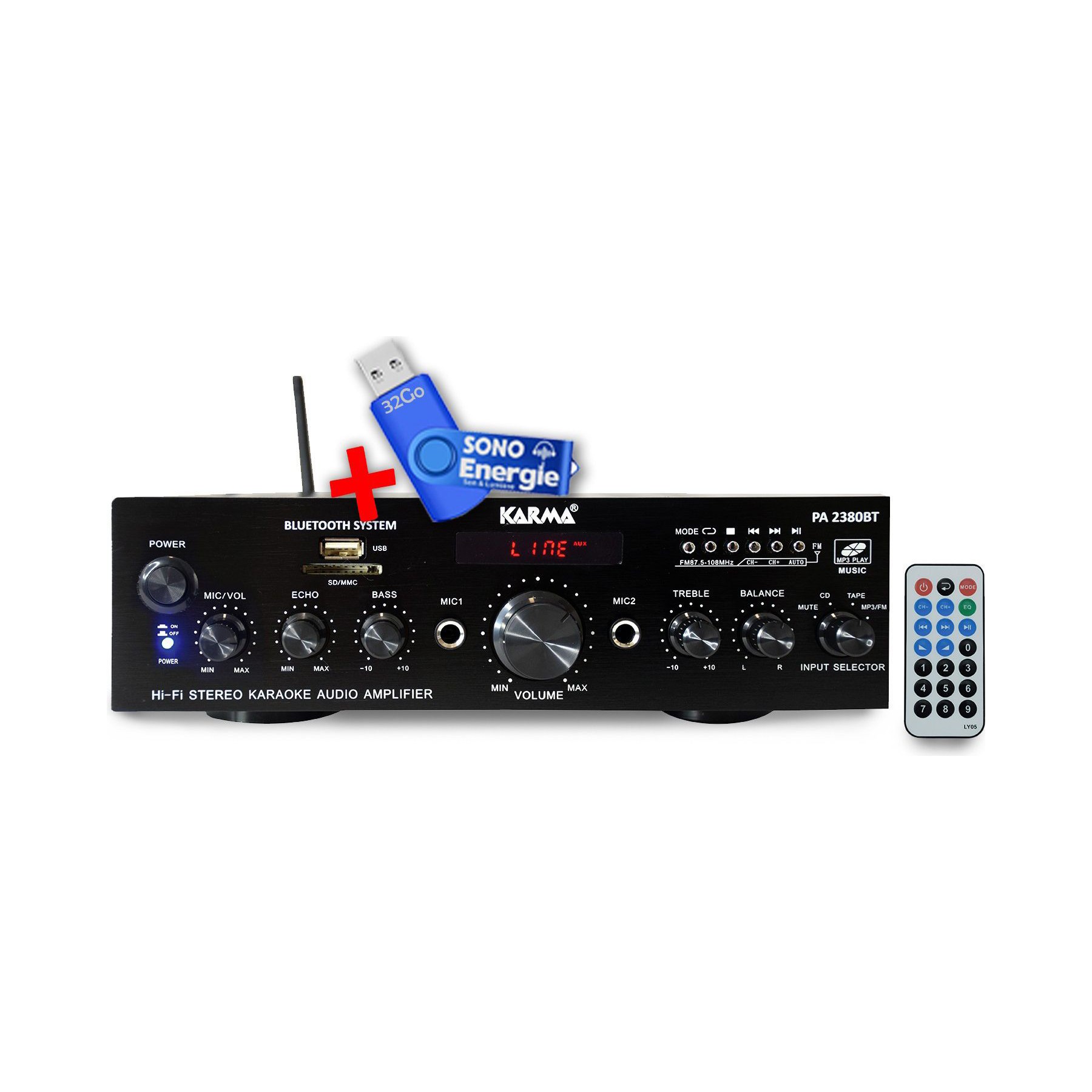 Pack sono KARMA PA 2380BT+ clé