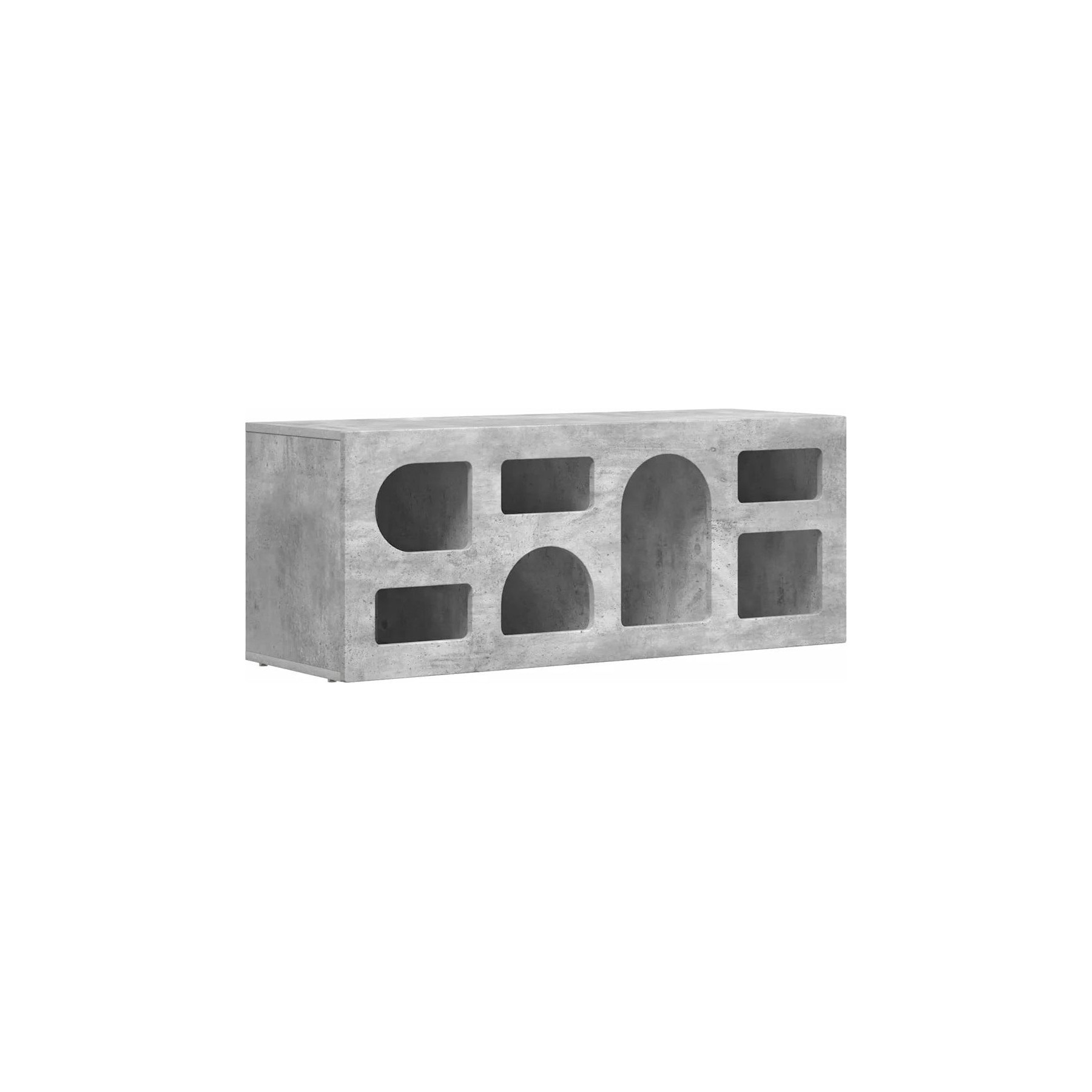 Meuble TV HELLOSHOP26 Meuble TV moderne rectangulaire 100 x 35