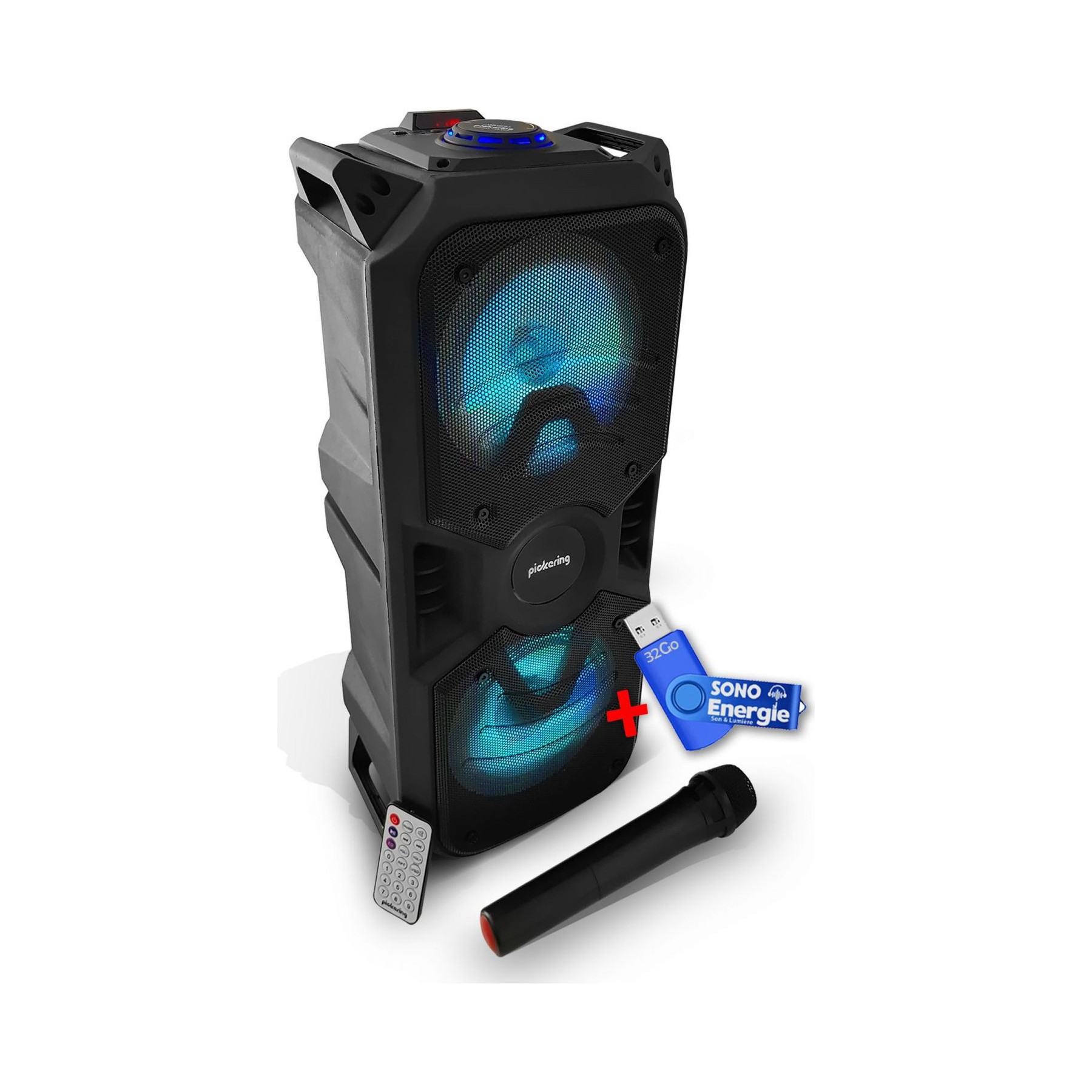 Enceinte nomade PICKERING autonome CX6 avec clé USB