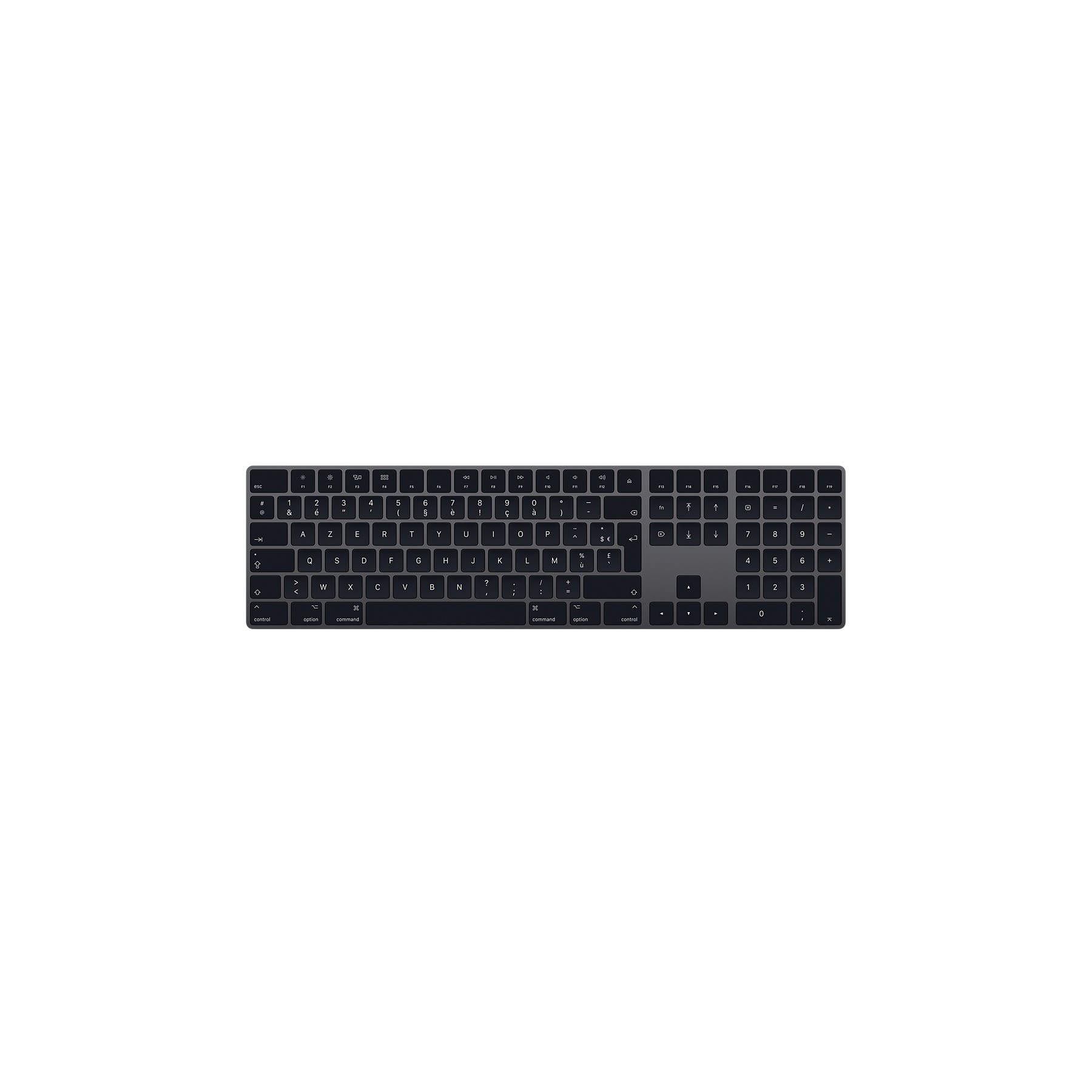 Clavier sans fil APPLE Magic Keyboard avec pavé num Gris Sid Reconditionné