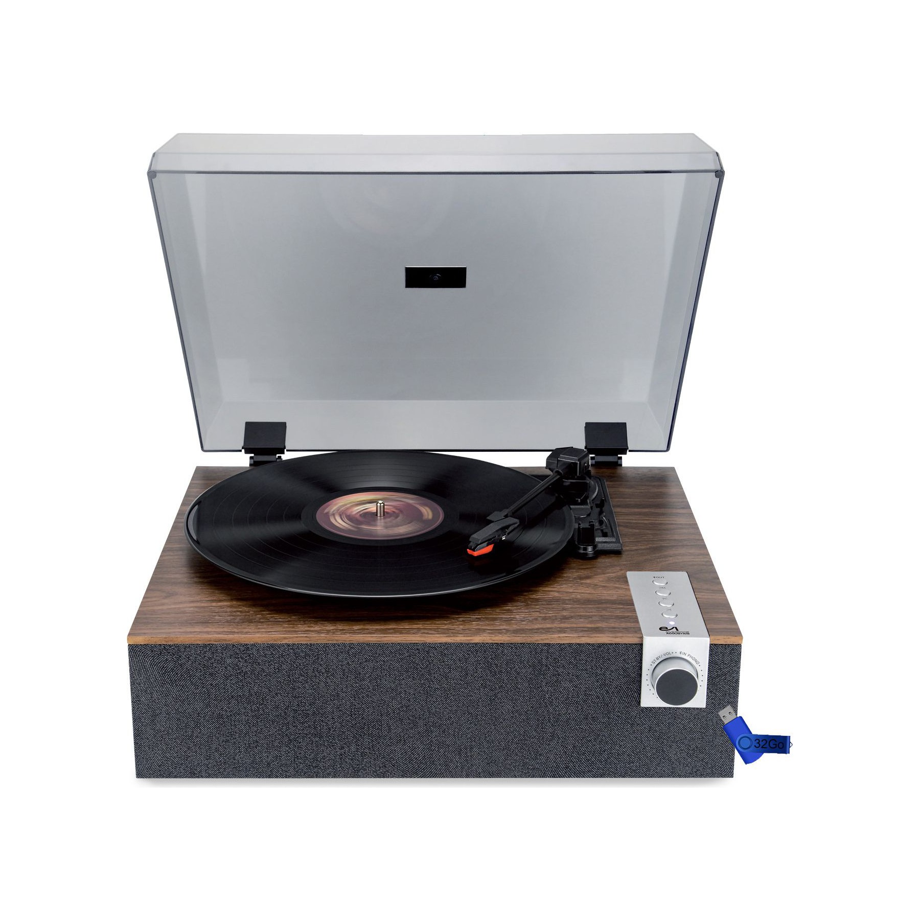 Platine vinyle EVIDENCE ACOUSTICS Tourne-disque Vinyle EA-PL200-WOOD - Hau