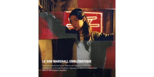 Ecouteurs MARSHALL Minor IV Noir