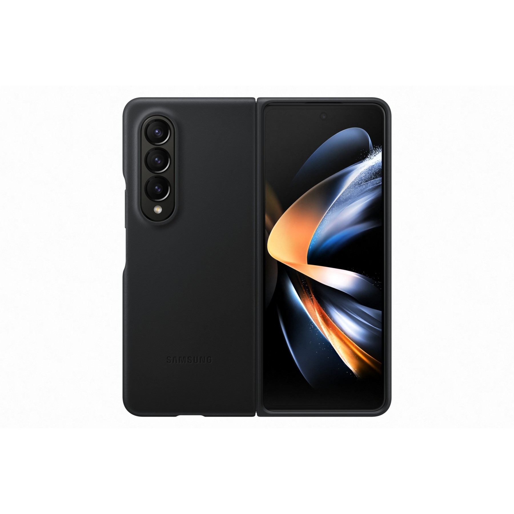 Coque SAMSUNG Z Fold 4 Cuir Anthracite