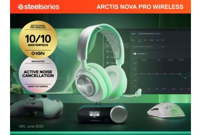 Casque gamer STEELSERIES Arctis Nova Pro WL X White
